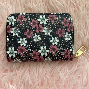 Flower print wallet